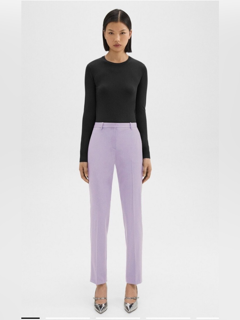 Theory Treeca Full-Length Pant in Good Wool
